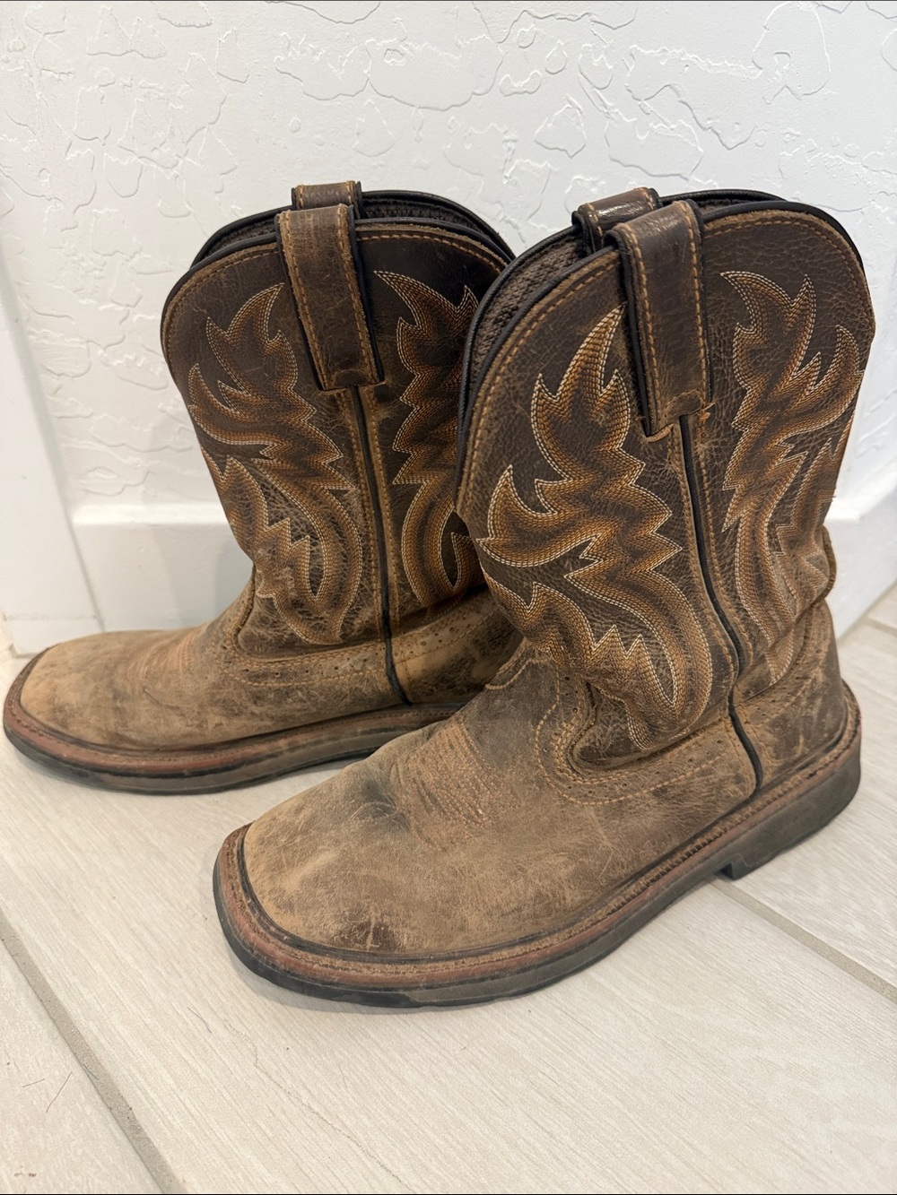 Brown Leather Cowboy Boots